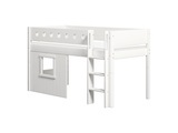 Halbhochbett mit Baumhaus WHITE