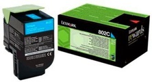 Original Tonerpatrone cyan Lexmark 80C20C0