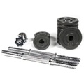 GladiatorFit Kit / Set Hantelscheiben 15kg und verchromte Stangen Ø 25mm Set Hantelscheiben