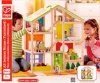 Hape Vier-Jahreszeiten Haus Möbliert