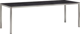 LOCARNO, 220 cm, Gestell Edelstahl, Keramik Gartentisch