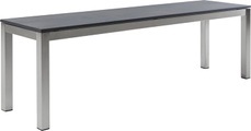 LOCARNO, 120 cm, Gestell Edelstahl, Platte HPL Gartenbank
