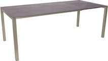 KANO, 200/260 cm, Gestell Polar Silber, Platte Keramik Gartenausziehtisch