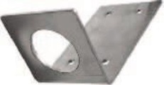FRANKE Edelstahlwinkel für Druckknopf