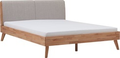 Hasena, Hasena - Bett SIMONA - Holz - buche/Pepe grey - 166/215/92 cm