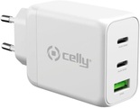 Celly 2 Usb-C and Usb-A Wall Charger GaN 65W