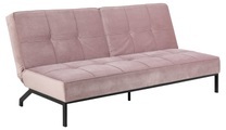 Actona, Actona - 3-Sitzer-Schlafsofa Perugia - Rosa und Schwarz