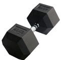 GladiatorFit Sechseckige Hantel aus Gummi Hanteln