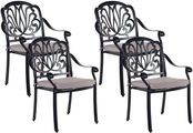 Set mit 4 Stühlen aus Aluminium Retro ANCONA Set mit 4 Stühlen aus Aluminium Retro ANCONA