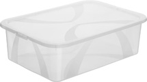 ROTHO - Aufbewahrungsbox ARCO - Kunststoff - transparent - 39.2/51.7/16.6 cm