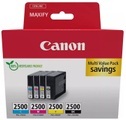 Canon PGI-2500 BK/C/M/Y Multipack - 4er-Pack - Schwarz, Gelb, Cyan, Magenta - original - Tintenbehälter - für MAXIFY iB4050, iB4150, MB5150, MB5155, MB5350, MB5450
