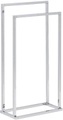 Beliani, Beliani Handtuchständer Stahl silber 45 x 85 cm freistehend 2 Arme RECREO
