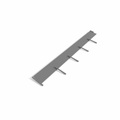 No Name, Rasenkante aus Metall 10er Pack à 100 cm anthrazit