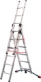 Hailo S100 ProfiLOT 9306-507 Aluminium Mehrzweckleiter Arbeitshöhe (max.): 4.7 m Silber, Rot, Schwarz 15.5 kg