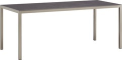 undefined, LOCARNO, 160 cm, Gestell Polar Silber, Platte Keramik Gartentisch