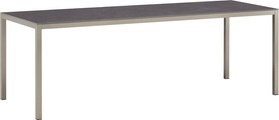 undefined, LOCARNO, 220 cm, Gestell Polar Silber, Platte Keramik Gartentisch