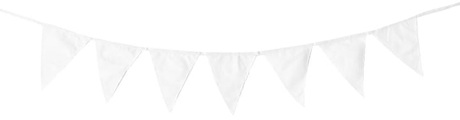 undefined, Wimpel, Weiss, 190 x 21 cm