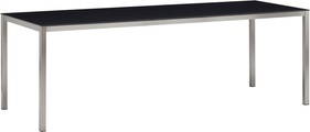LOCARNO, 220 cm, Gestell Edelstahl, Keramik Gartentisch