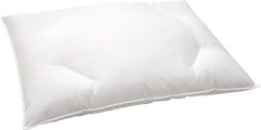 Flaches Kopfkissen mit hochwertigen Federchen und Milbenschutz DIVERSO medium, Micasa