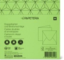 Papeteria 145 x 145 Doppelkarten und Briefumschläge