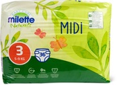 Millette Naturals Windeln Midi 3 36 Stück
