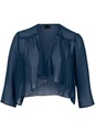 Chiffon- Bolero mit recyceltem Polyester