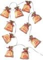 LED-Lichterkette mit Geschenksäckchen