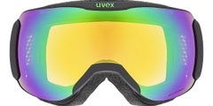 Uvex Skibrille Downhill 2100 CV - Black Mat, SL/ Mirror Green - Colorvision Orange