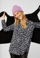 Lange Bluse mit Leo Print