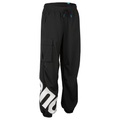 Arena Damen Trainingshosen Arena Damen Trainingshose W Logo Cargo Pant, Schwarz, ideal für Freizeit & Reisen, Schwarz