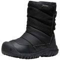 KEEN Kids Y Puffrider WP Winterschuhe unisex, black/steel grey, Grösse: 32.5