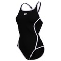 Arena Damen Badeanzüge Arena Damen Badeanzüge W Pro_File Swimsuit V Back, Schwarz, ideal für Wassersport, Schwarz