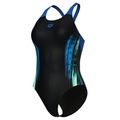 Arena Damen Badeanzüge Arena Damen Badeanzüge W Breath Swimsuit V Back Lb, Schwarz, ideal für Wassersport, Schwarz
