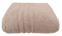 4 X HOTEL HOSPITALITY LATTE ZERO TWIST 100% COTTON 600 GSM HAND TOWELS 50 X 80CM