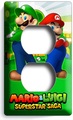 Unbranded, SUPER MARIO LUIGI BROTHERS OUTLET WALL PLATE COVER VIDEO GAME ROOM HD KIDS DECOR