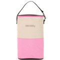 PANDA SUPERSTORE, Travel Package Infant Bottle Tote Bag Baby Keep Milk Fresh Bag Pink&White