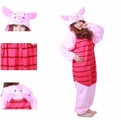 Unbranded, Piglet Pig Kigurumi Pajamas Anime Cosplay Costume Unisex Onesi* Sleepwear Adult