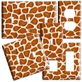 Unbranded, GIRAFFE SKIN PRINT LIGHT SWITCH OUTLET WALL PLATE KIDS CHILD ROOM HOME ART DECOR