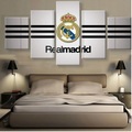 5 Panels Real Madrid Football Soccer Painting Printed Canvas Wall Art Home Décor