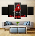 5 Panel Tampa Bay Buccaneers Canvas Prints Painting Wall Art Pictures Home Decor