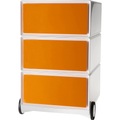 Paperflow Rollcontainer easyBox® 3 Schubladen weiß / orange