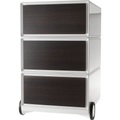 Paperflow Rollcontainer easyBox® 3 Schubladen weiß / Wenge