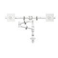 Dataflex, Dataflex Monitorarm VIEWGO Doppelarm für 2 Monitore weiß