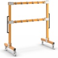 EUROKRAFT Anschlagmittel-Garderobe fahrbar Länge 1900 mm