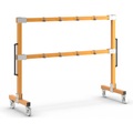 EUROKRAFT Anschlagmittel-Garderobe fahrbar Länge 2500 mm