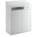 Werkzeugschrank mit Schreibpult HxBxT 1220 x 915 x 457 mm lichtgrau, ab 3 Stk