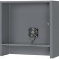 RAU Monitorgehäuse mit integriertem Aktivlüfter HxBxT 710 x 720 x 300 mm anthrazit-metallic