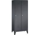 CP CLASSIC Aufbewahrungsschrank mit Füßen 2 Abteile, Abteilbreite 400 mm schwarzgrau