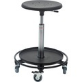 Montagehocker Sitz aus PU-Schaum Sitzhöhe 530 - 790 mm, Fußring mit Ablage