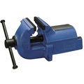 Parallel-Schraubstock LEINEN JUNIOR Vollgrauguss blau, Backenbreite 100 mm